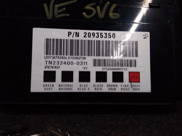 2011 HOLDEN COMMODORE Ecu