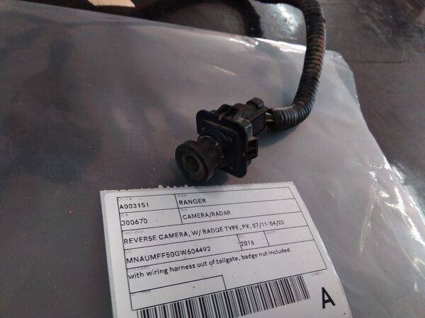 2016 FORD RANGER REVERSE CAMERA