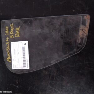 2015 HYUNDAI I20 Right Rear 1/4 Door Glass