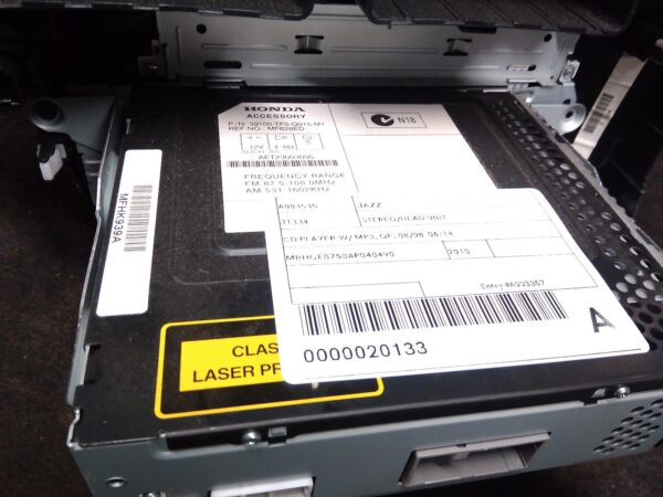 2010 HONDA JAZZ RADIO/CD/DVD/SAT/TV
