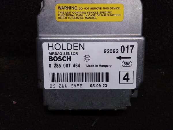 2006 HOLDEN COMMODORE AIRBAG MODULE/SENSOR