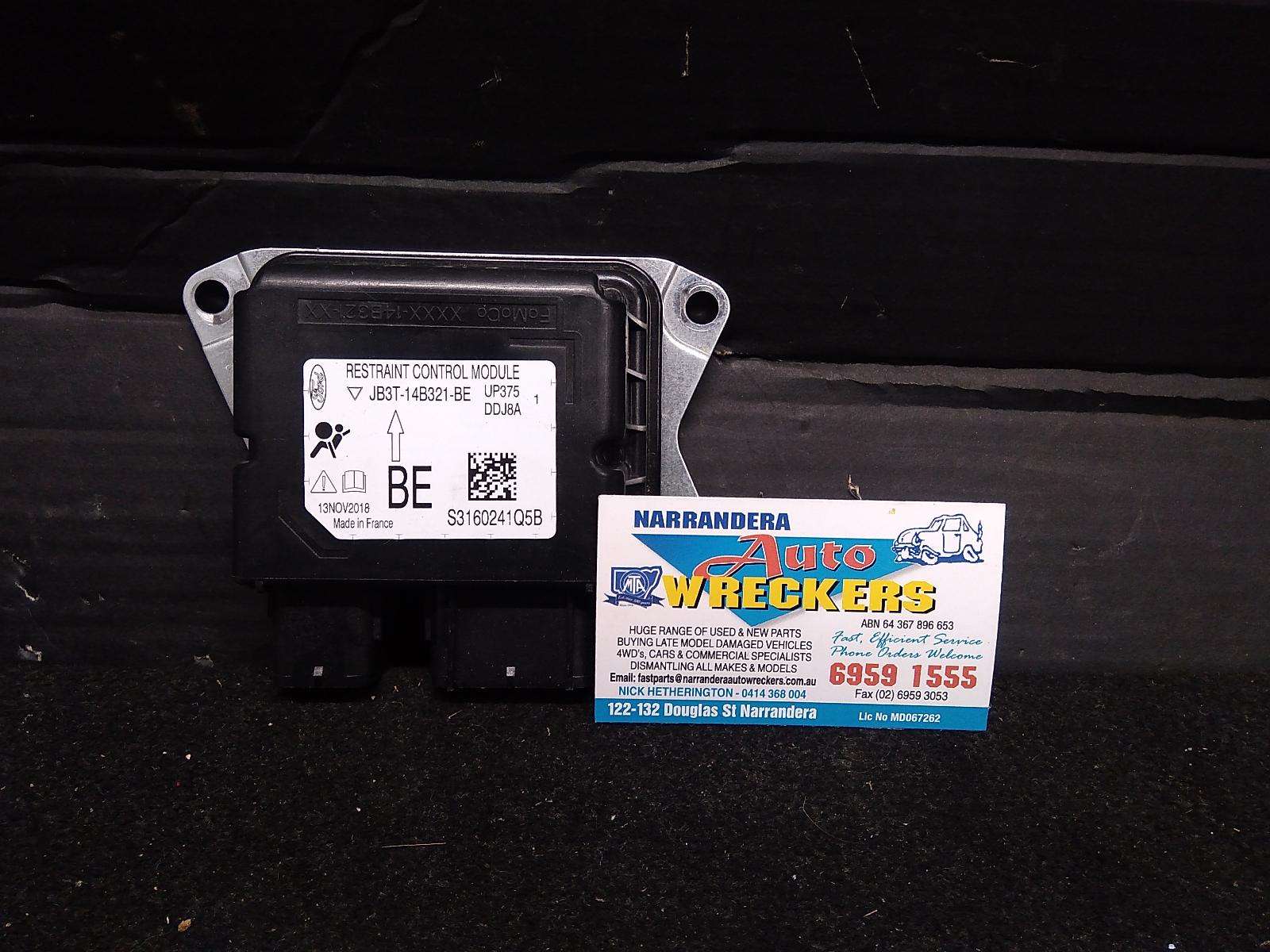 2019 FORD RANGER AIRBAG MODULE/SENSOR Narrandera Auto Wreckers