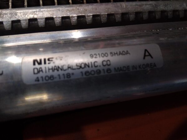 2016 NISSAN XTRAIL A/C Condenser