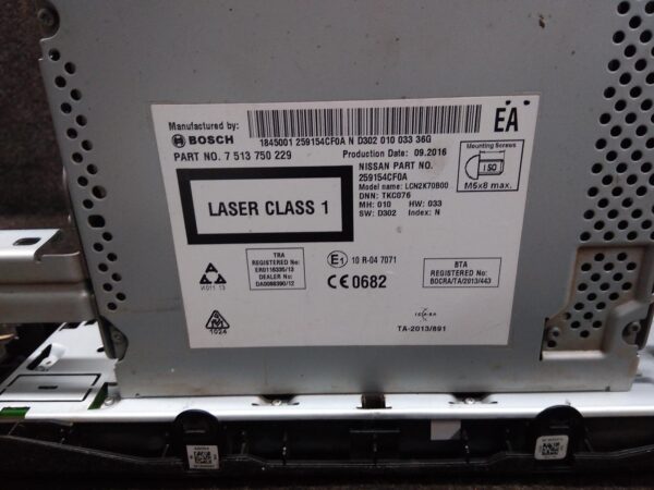 2016 NISSAN XTRAIL Radio/Cd/Dvd/Sat/Tv